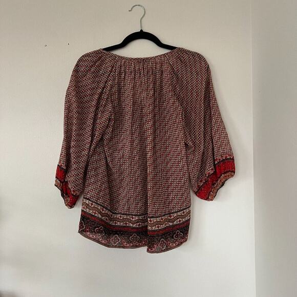 Joie Cotton Boho Printed Blouse - Picture 7 of 7